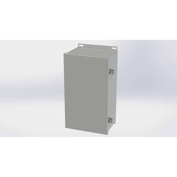 Screw Clamps Electrical Enclosures, 14.13 in H, 6 in D, 8 in W, NEMA 3R, 4, 12, 13, Carbon Steel